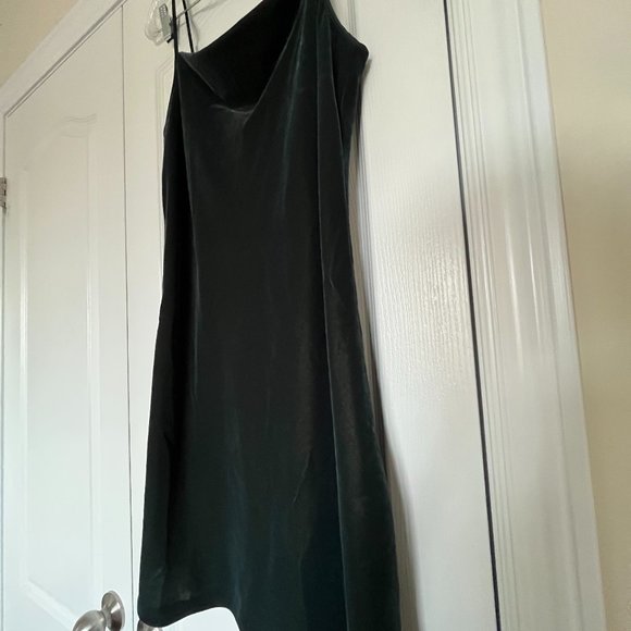 Banana Republic Factory Velvet Slip Dress - Teal - Picture 5 of 5